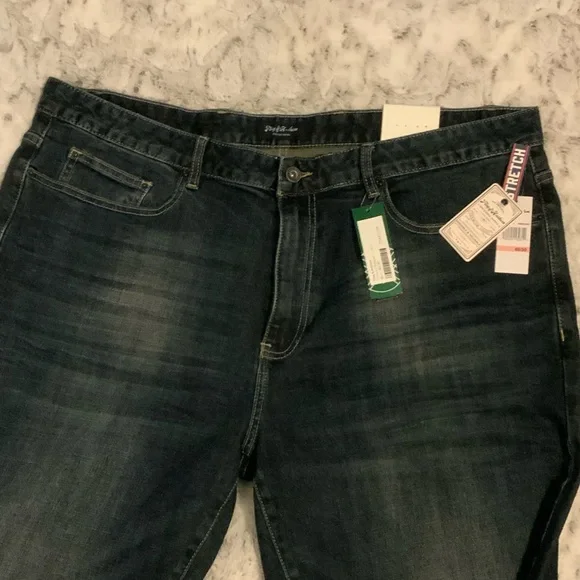 Flag & Anthem Men's Relaxed Fit Dark Blue Jeans - Picture 2 of 4